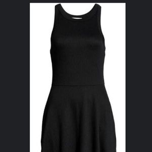 BP. Black Ribbed Tank Dress